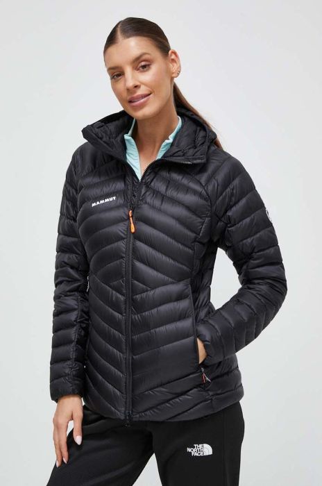 Пухова куртка Mammut жіноча колір чорний Пухова куртка Mammut жіноча колір чорний