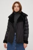Пухова куртка Hetrego жіноча колір чорний перехідна