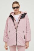 Двостороння куртка Liu Jo жіноча колір рожевий перехідна Двостороння куртка Liu Jo жіноча колір рожевий перехідна
