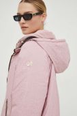 Двостороння куртка Liu Jo жіноча колір рожевий перехідна Двостороння куртка Liu Jo жіноча колір рожевий перехідна