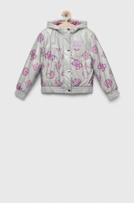 Дитяча куртка Guess колір срібний (3330050) Дитяча куртка Guess колір срібний (3330050)