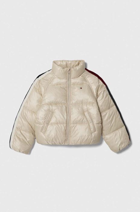 Дитяча куртка Tommy Hilfiger колір бежевий (3375107) Дитяча куртка Tommy Hilfiger колір бежевий (3375107)