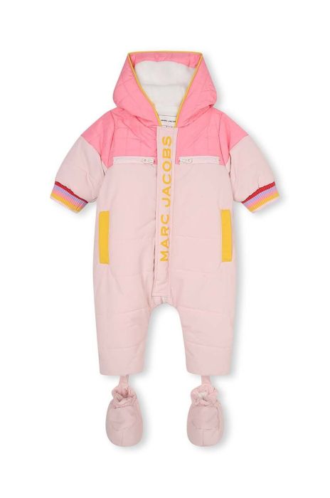 Дитячий зимовий комбінезон Marc Jacobs колір рожевий Дитячий зимовий комбінезон Marc Jacobs колір рожевий