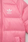 Дитяча пухова куртка adidas Originals колір рожевий