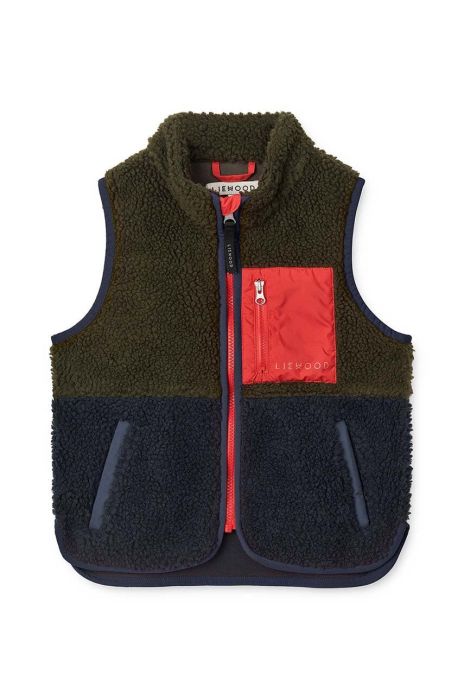 Дитяча безрукавка Liewood колір коричневий Дитяча безрукавка Liewood колір коричневий