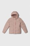 Дитяча пухова куртка The North Face G NORTH DOWN FLEECE LINED PARKA колір рожевий Дитяча пухова куртка The North Face G NORTH DOWN FLEECE LINED PARKA колір рожевий