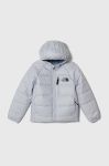 Дитяча двостороння куртка The North Face G REVERSIBLE PERRITO JACKET колір блакитний Дитяча двостороння куртка The North Face G REVERSIBLE PERRITO JACKET колір блакитний
