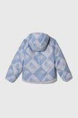 Дитяча двостороння куртка The North Face G REVERSIBLE PERRITO JACKET колір блакитний Дитяча двостороння куртка The North Face G REVERSIBLE PERRITO JACKET колір блакитний