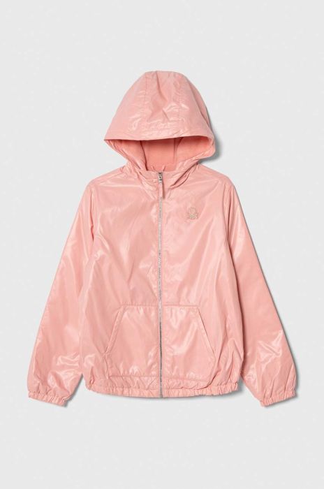 Дитяча куртка United Colors of Benetton колір рожевий (3391111)