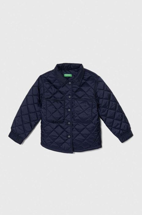 Дитяча куртка United Colors of Benetton колір синій (3462381) Дитяча куртка United Colors of Benetton колір синій (3462381)