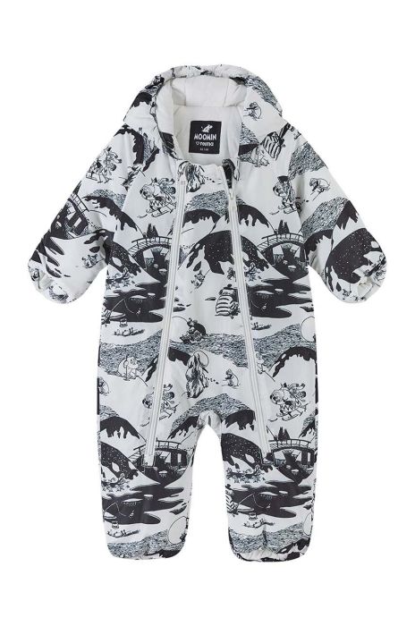 Дитячий зимовий комбінезон Reima Moomin Knytte колір чорний Дитячий зимовий комбінезон Reima Moomin Knytte колір чорний