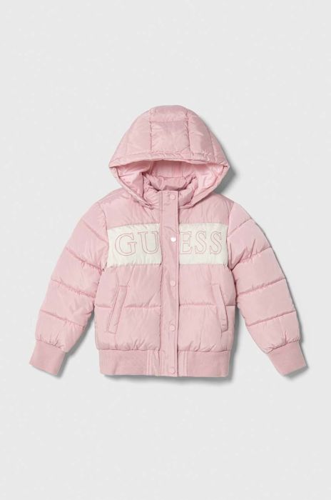 Дитяча куртка Guess колір рожевий (3585835) Дитяча куртка Guess колір рожевий (3585835)