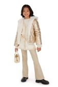 Дитяча двостороння куртка Guess колір золотий (3557907) Дитяча двостороння куртка Guess колір золотий (3557907)