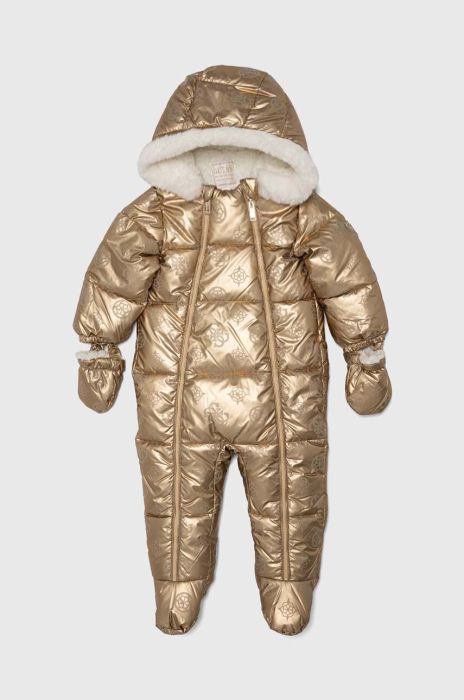 Комбінезон для немовлят Guess колір золотий Комбінезон для немовлят Guess колір золотий