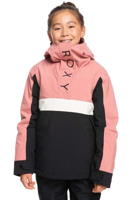 Дитяча зимова куртка Roxy SHELTER GIR SNJT колір блакитний Дитяча зимова куртка Roxy SHELTER GIR SNJT колір блакитний
