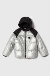 Дитяча куртка Pepe Jeans колір срібний Дитяча куртка Pepe Jeans колір срібний