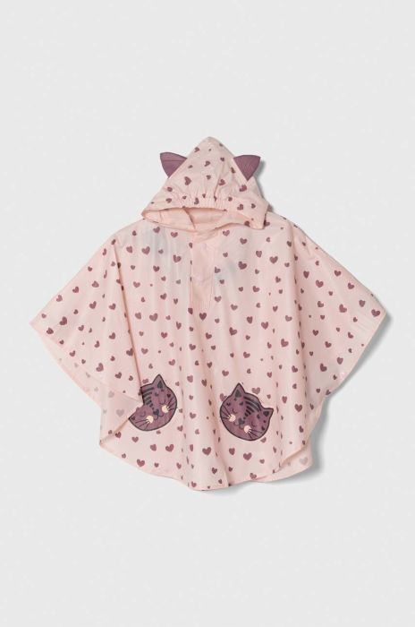 Дитяче протидощове пончо zippy колір рожевий Дитяче протидощове пончо zippy колір рожевий