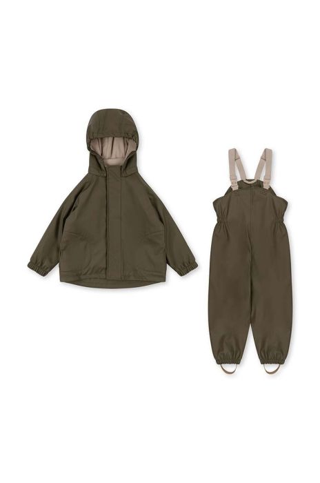 Дитячий протидощовий комплект Konges Sl?jd колір коричневий (3528392) Дитячий протидощовий комплект Konges Sl?jd колір коричневий (3528392)