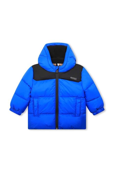 Куртка для немовлят BOSS колір синій Куртка для немовлят BOSS колір синій