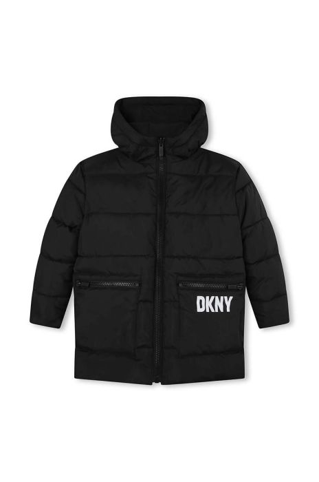 Двостороння парка Dkny колір чорний (3511924)