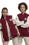 Дитяча куртка-бомбер adidas Originals колір червоний Дитяча куртка-бомбер adidas Originals колір червоний