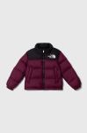 Дитяча пухова куртка The North Face 1996 RETRO NUPTSE JACKET колір фіолетовий Дитяча пухова куртка The North Face 1996 RETRO NUPTSE JACKET колір фіолетовий