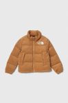 Дитяча пухова куртка The North Face 1996 RETRO NUPTSE JACKET колір коричневий Дитяча пухова куртка The North Face 1996 RETRO NUPTSE JACKET колір коричневий
