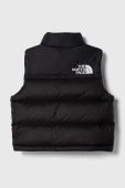 Пухова дитяча безрукавка The North Face 1996 RETRO NUPTSE VEST колір чорний Пухова дитяча безрукавка The North Face 1996 RETRO NUPTSE VEST колір чорний