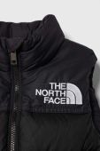 Пухова дитяча безрукавка The North Face 1996 RETRO NUPTSE VEST колір чорний Пухова дитяча безрукавка The North Face 1996 RETRO NUPTSE VEST колір чорний
