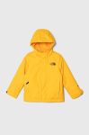 Дитяча куртка The North Face SNOWQUEST JACKET колір жовтий Дитяча куртка The North Face SNOWQUEST JACKET колір жовтий