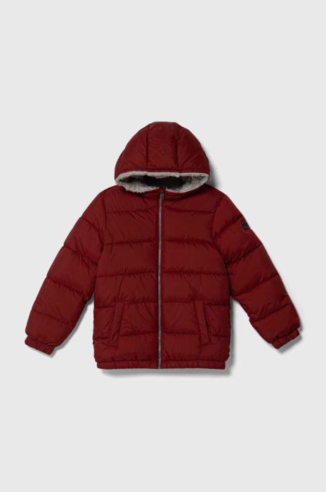 Дитяча куртка United Colors of Benetton колір бордовий (3638656) Дитяча куртка United Colors of Benetton колір бордовий (3638656)