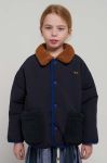 Дитяча двостороння куртка Bobo Choses колір синій Дитяча двостороння куртка Bobo Choses колір синій