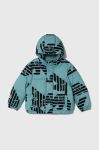 Дитяча куртка Emporio Armani колір бірюзовий Дитяча куртка Emporio Armani колір бірюзовий