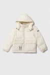 Дитяча куртка Emporio Armani колір бежевий Дитяча куртка Emporio Armani колір бежевий