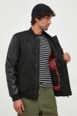 Куртка-бомбер Guess чоловічий колір чорний перехідна (3446512) Куртка-бомбер Guess чоловічий колір чорний перехідна (3446512)