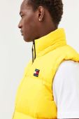 Пухова безрукавка Tommy Jeans чоловічий колір жовтий зимовий Пухова безрукавка Tommy Jeans чоловічий колір жовтий зимовий