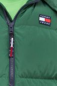 Пухова безрукавка Tommy Jeans чоловічий колір зелений зимовий Пухова безрукавка Tommy Jeans чоловічий колір зелений зимовий