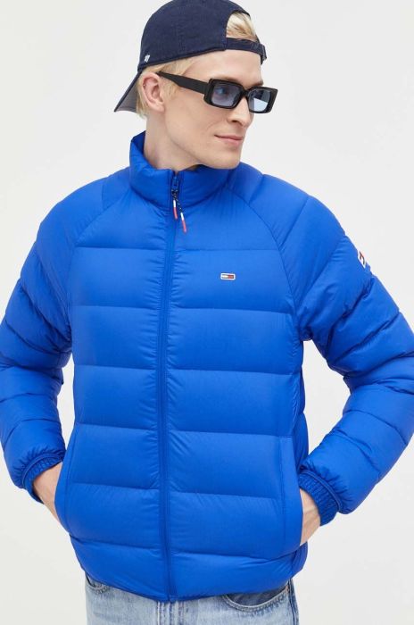 Пухова куртка Tommy Jeans чоловіча зимова колір блакитний (3536728) Пухова куртка Tommy Jeans чоловіча зимова колір блакитний (3536728)