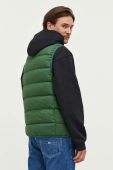 Пухова безрукавка Tommy Jeans чоловічий колір зелений перехідний Пухова безрукавка Tommy Jeans чоловічий колір зелений перехідний