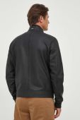 Шкіряна куртка BOSS чоловіча колір чорний перехідна (3537885) Шкіряна куртка BOSS чоловіча колір чорний перехідна (3537885)