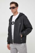 Шкіряна куртка BOSS чоловіча колір чорний перехідна (3434278) Шкіряна куртка BOSS чоловіча колір чорний перехідна (3434278)