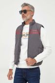 Двостороння безрукавка Pepe Jeans Boswell Gillet чоловіча колір сірий перехідна Двостороння безрукавка Pepe Jeans Boswell Gillet чоловіча колір сірий перехідна