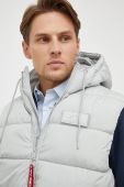 Безрукавка Alpha Industries чоловічий колір сірий зимовий Безрукавка Alpha Industries чоловічий колір сірий зимовий