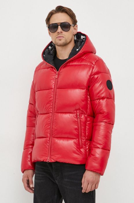 Куртка Save The Duck чоловіча колір червоний зимова Куртка Save The Duck чоловіча колір червоний зимова