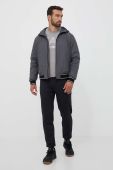 Куртка EA7 Emporio Armani чоловіча колір сірий перехідна Куртка EA7 Emporio Armani чоловіча колір сірий перехідна
