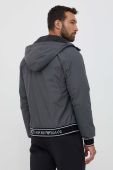 Куртка EA7 Emporio Armani чоловіча колір сірий перехідна Куртка EA7 Emporio Armani чоловіча колір сірий перехідна