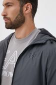 Куртка EA7 Emporio Armani чоловіча колір сірий перехідна Куртка EA7 Emporio Armani чоловіча колір сірий перехідна