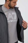 Куртка EA7 Emporio Armani чоловіча колір сірий перехідна Куртка EA7 Emporio Armani чоловіча колір сірий перехідна