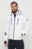Пухова лижна куртка EA7 Emporio Armani колір білий Пухова лижна куртка EA7 Emporio Armani колір білий