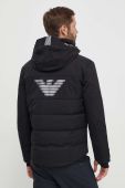 Пухова лижна куртка EA7 Emporio Armani колір чорний Пухова лижна куртка EA7 Emporio Armani колір чорний